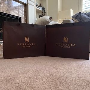 New. Two (2) Terranea Resort Gift Bags Large